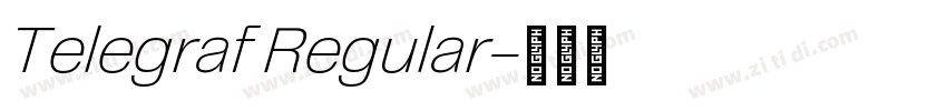 Telegraf Regular字体转换